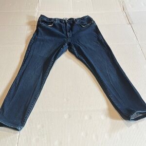 Good American skinny Blue Jeans stretch fabric multiple pockets and zipper